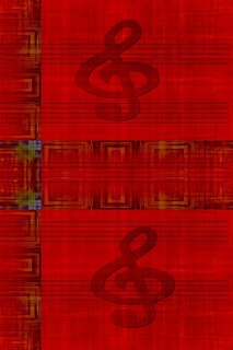 Guitar Tabs: Tablature Notebook For Music And Song Writing: Great Gift For All Musicians, Guitarists, Guitar Enthusiasts, Students, or Teachers (Red Music Abstract Print) image number 0