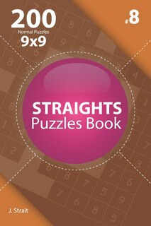 Front cover_Straights - 200 Normal Puzzles 9x9 (Volume 8)