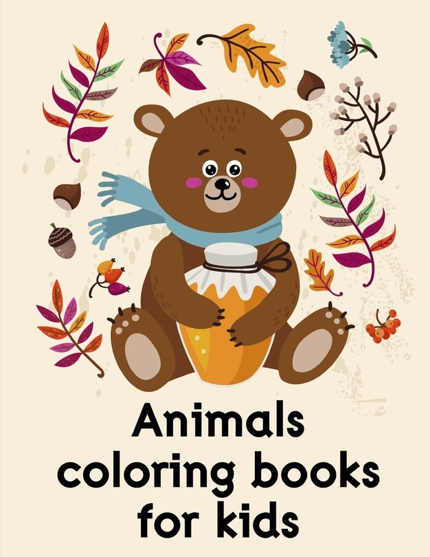 Front cover_Animals coloring books for kids