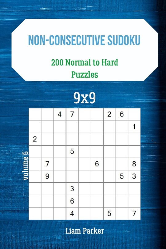 Front cover_Non-Consecutive Sudoku - 200 Normal to Hard Puzzles 9x9 vol.6