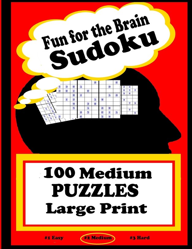 Couverture_Fun for the Brain Sudoku 100 Medium PUZZLES Large Print