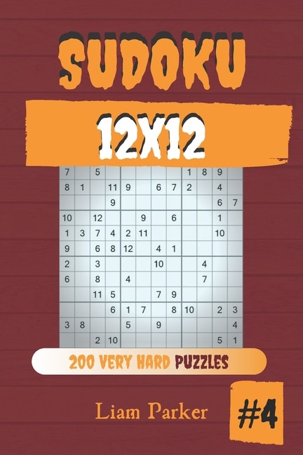 Couverture_Sudoku 12x12 - 200 Very Hard Puzzles vol.4