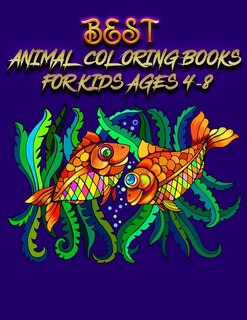 Couverture_Best animal coloring books for kids ages 4-8