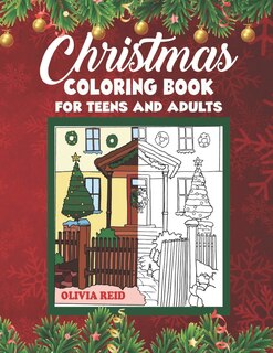 Front cover_Christmas Coloring Book for Teens and Adults