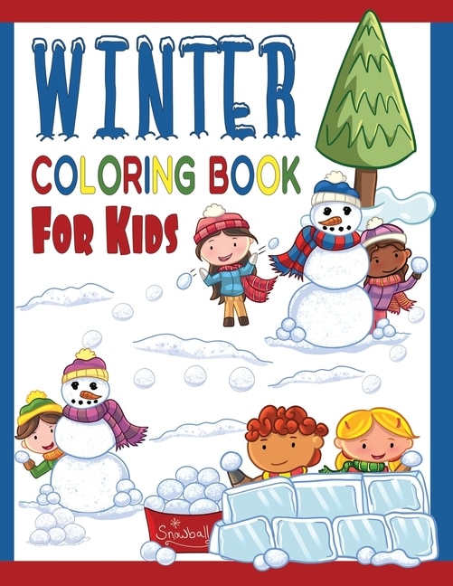 Front cover_Winter Coloring Book For Kids