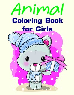 Front cover_Animal Coloring Book for Girls