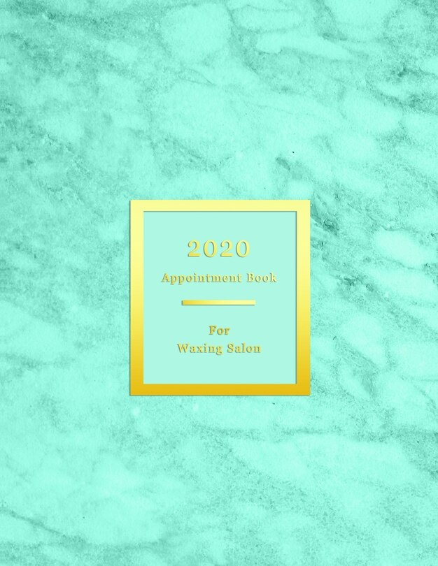 Couverture_2020 Appointment Book For Waxing Salon