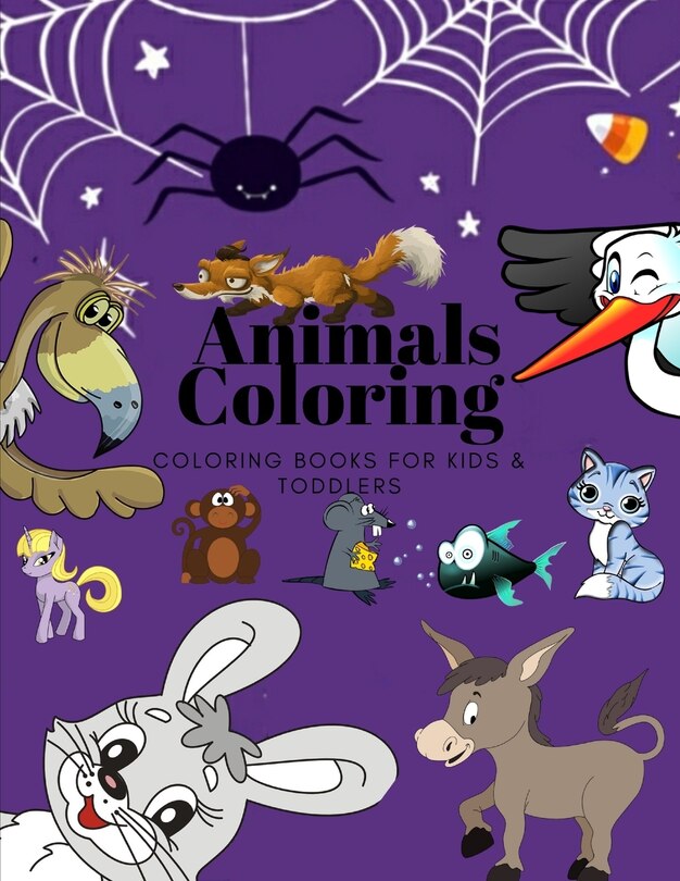 Front cover_Animals Coloring Coloring Books for Kids & Toddlers