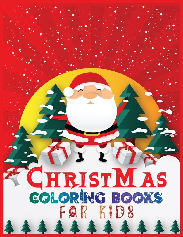 Front cover_Christmas coloring books for kids