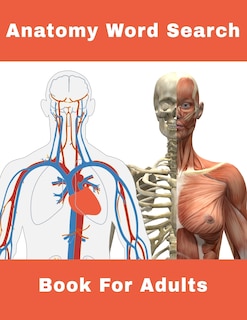 Front cover_Anatomy Word Search Book For Adults