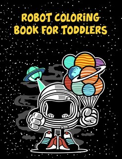 Front cover_Robot Coloring Book For Toddlers