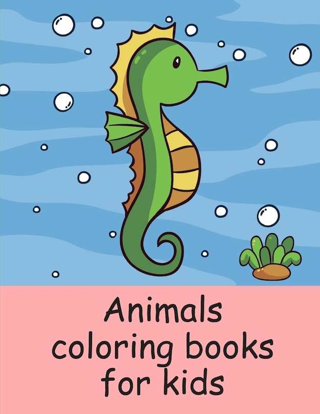 Couverture_Animals coloring books for kids
