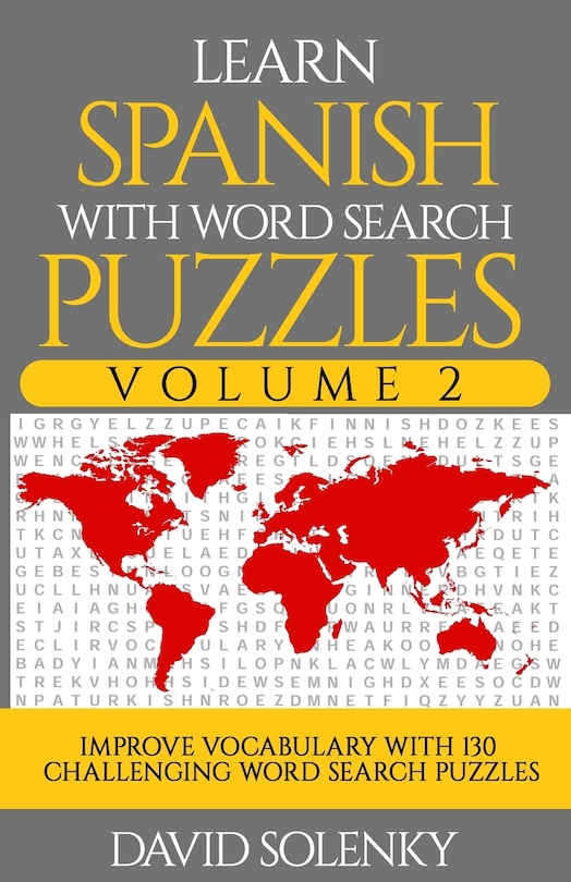 Front cover_Learn Spanish with Word Search Puzzles Volume 2