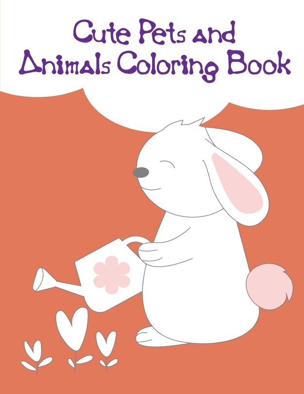 Couverture_Cute Pets and Animals Coloring Book