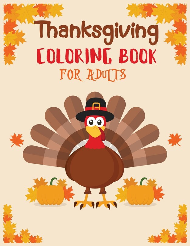 Front cover_Thanksgiving coloring book adult