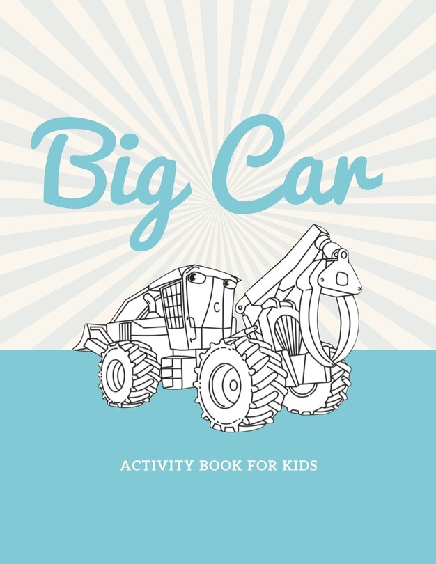 Front cover_Big car activity book for kids