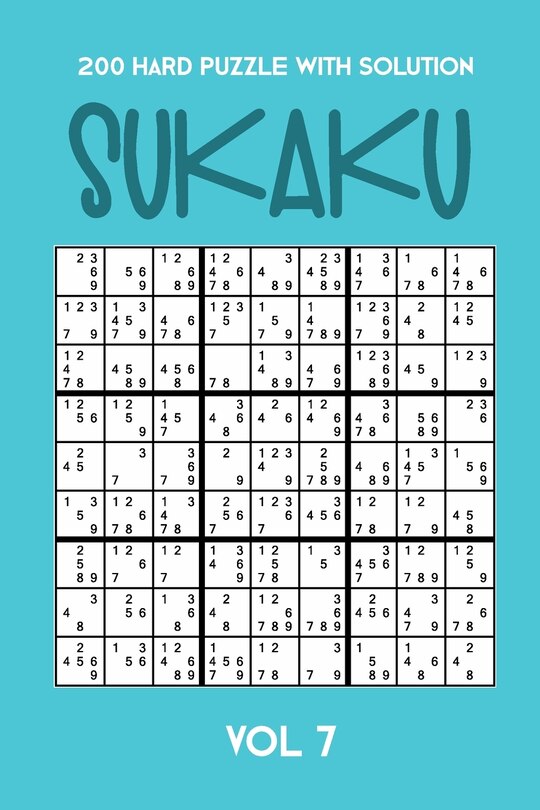 Front cover_200 Hard Puzzle With Solution Sukaku Vol 7