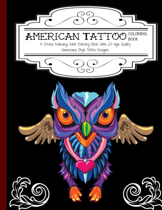 Couverture_American Tattoo Coloring Book