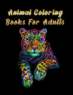 Front cover_Animal coloring books for adults