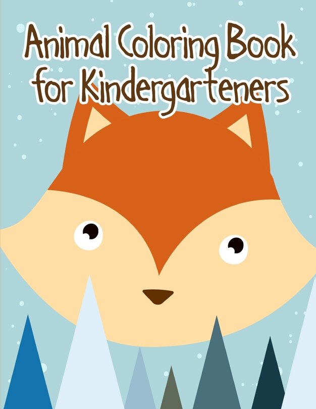 Front cover_Animal Coloring Book for Kindergarteners