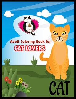 Front cover_Adult Coloring Book for CAT LOVERS