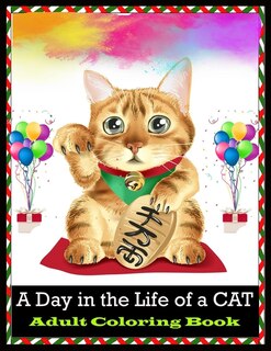 Couverture_A Day in the Life of a CAT Adult Coloring Book