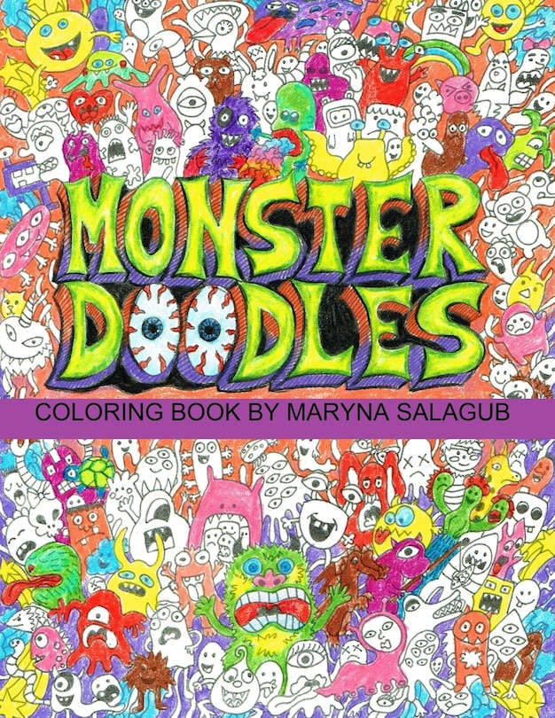 Couverture_Doodle monsters coloring book Paperback