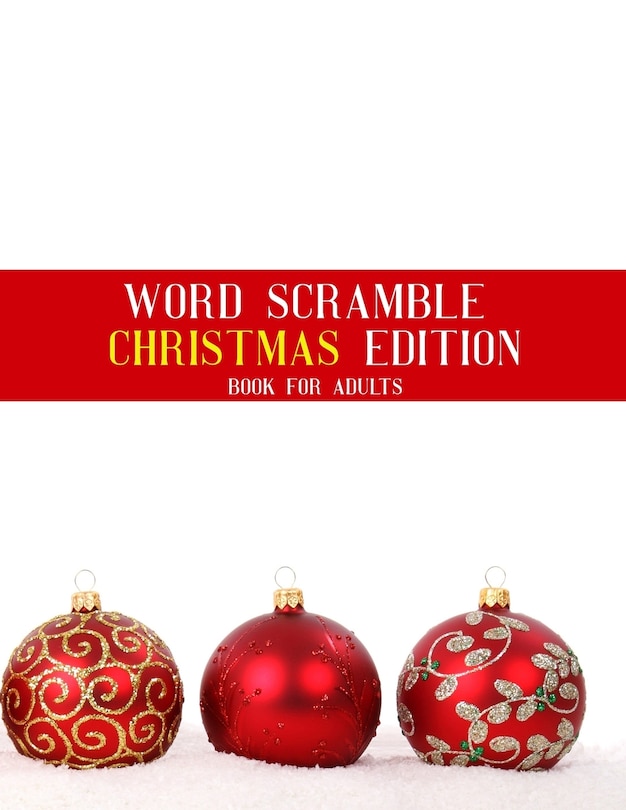 Front cover_Word Scramble Christmas Edition Book For Adults