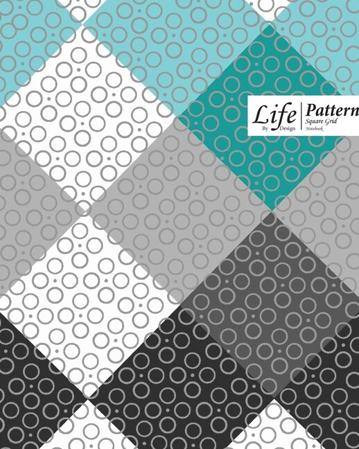 Couverture_Chekered Bubbles Square Grid, Quad Ruled, Composition Notebook, 100 Sheets, Large Size 8 X 10 Inch Royal Blue Cover