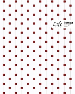 Couverture_Cube Pattern Square Grid, Quad Ruled, Composition Notebook, 100 Sheets, Large Size 8 X 10 Inch Red Dots Cover