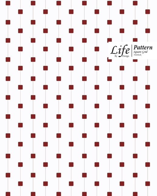 Couverture_Cube Pattern Square Grid, Quad Ruled, Composition Notebook, 100 Sheets, Large Size 8 X 10 Inch Red Dots Cover