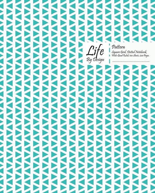 Couverture_Traingle Pattern Square Grid, Quad Ruled, Composition Notebook, 100 Sheets, Large Size 8 X 10 Inch Royal Blue Cover