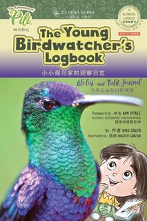 Front cover_The Young Birdwatcher´s Logbook. Bilingual English - Chinese Pinyin Journal