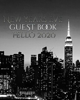 Couverture_New Years Eve NYC themed Guest blank Book Hello 2020