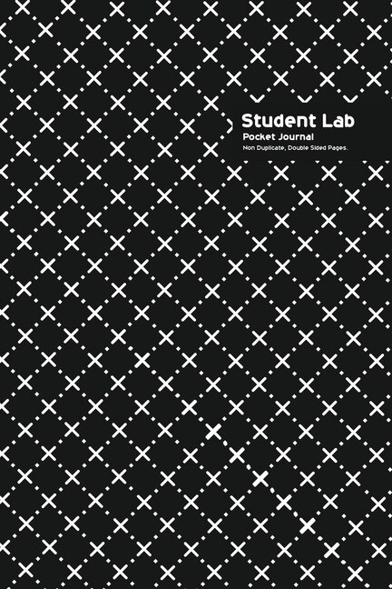 Student Lab Pocket Journal 6 X 9, 102 Sheets, Double Sided, Non Duplicate Quad Ruled Lines, (black)