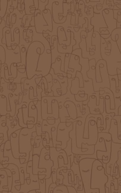 Faces Dotted Notebook (beige)
