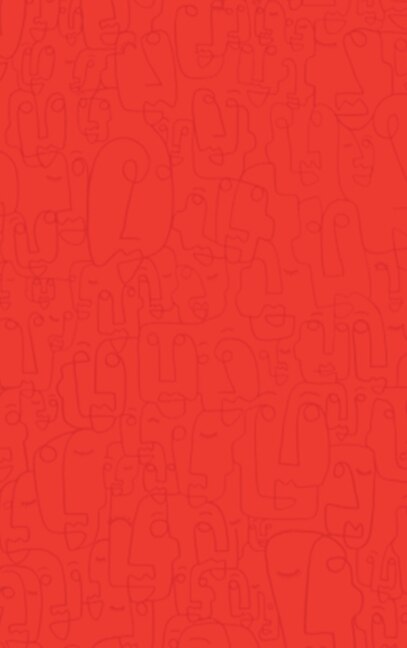 Faces Dotted Notebook (red)
