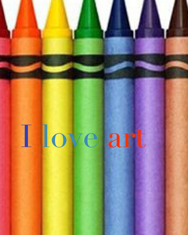 Couverture_I love art crayon creative mega blank coloring book 480 pages 8x10