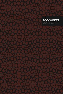 Moments Lifestyle, Animal Print, Write-in Notebook, Dotted Lines, Wide Ruled, Medium Size 6 X 9, 288 Pages (coffee)