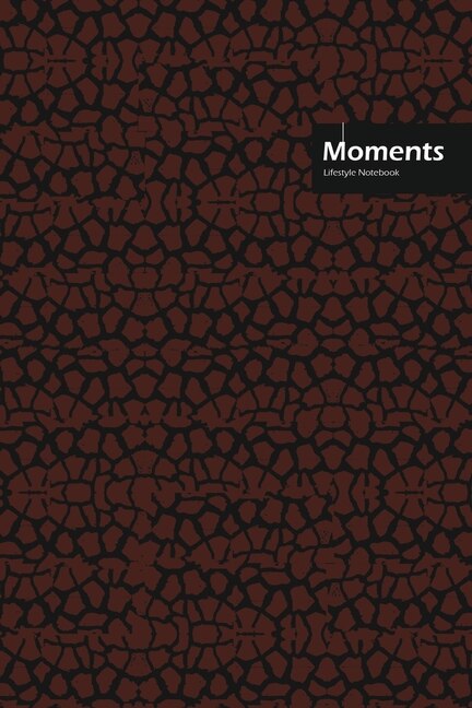 Moments Lifestyle, Animal Print, Write-in Notebook, Dotted Lines, Wide Ruled, Medium Size 6 X 9, 288 Pages (coffee)