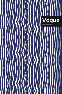 Vogue Lifestyle, Animal Print, Write-in Notebook, Dotted Lines, Wide Ruled, Medium Size 6 X 9 Inch, 144 Sheets (blue)