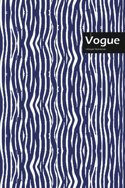 Vogue Lifestyle, Animal Print, Write-in Notebook, Dotted Lines, Wide Ruled, Medium Size 6 X 9 Inch, 144 Sheets (blue)