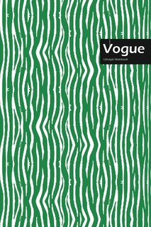Vogue Lifestyle, Animal Print, Write-in Notebook, Dotted Lines, Wide Ruled, Medium Size 6 X 9 Inch, 144 Sheets (green)