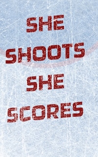 Couverture_Girls Hockey Notebook - She Shoots She Scores