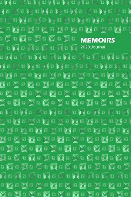 Memoirs Dated 2020 Daily Journal, (jan - Dec), 6 X 9 Inches, Full Year Planner (green)