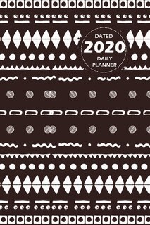 Couverture_Pattern Lifestyle, Dated 2020 Daily Planner, 365 Days Blank Lined, Write-in Journal (coffee)
