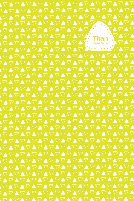 Titan Lifestyle, Undated Daily Planner, 106 Weeks (2 Years), Blank Lined, Write-in Journal (yellow)