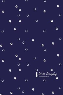 Write Everyday Lifestyle, Dated 2020 Daily Planner, 365 Days (full Year Planner), Blank Lined, Write-in Journal (navy)