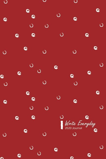 Write Everyday Lifestyle, Dated 2020 Daily Planner, 365 Days (full Year Planner), Blank Lined, Write-in Journal (oxred)