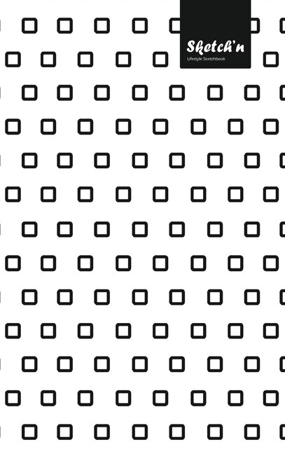 Front cover_Sketch'n Lifestyle Sketchbook, (cubes Pattern Print), 6 X 9 Inches, 102 Sheets (black)